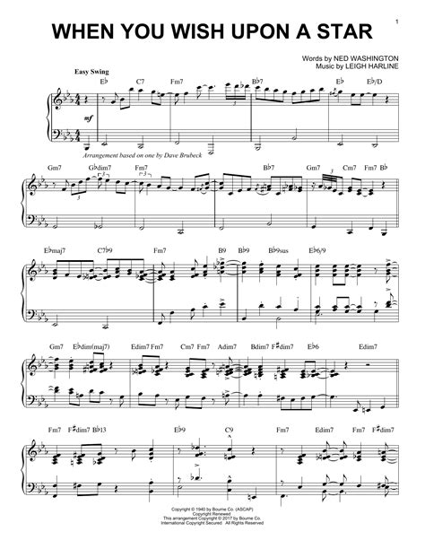 when u wish upon a star sheet music|when you wish upon a star pdf.